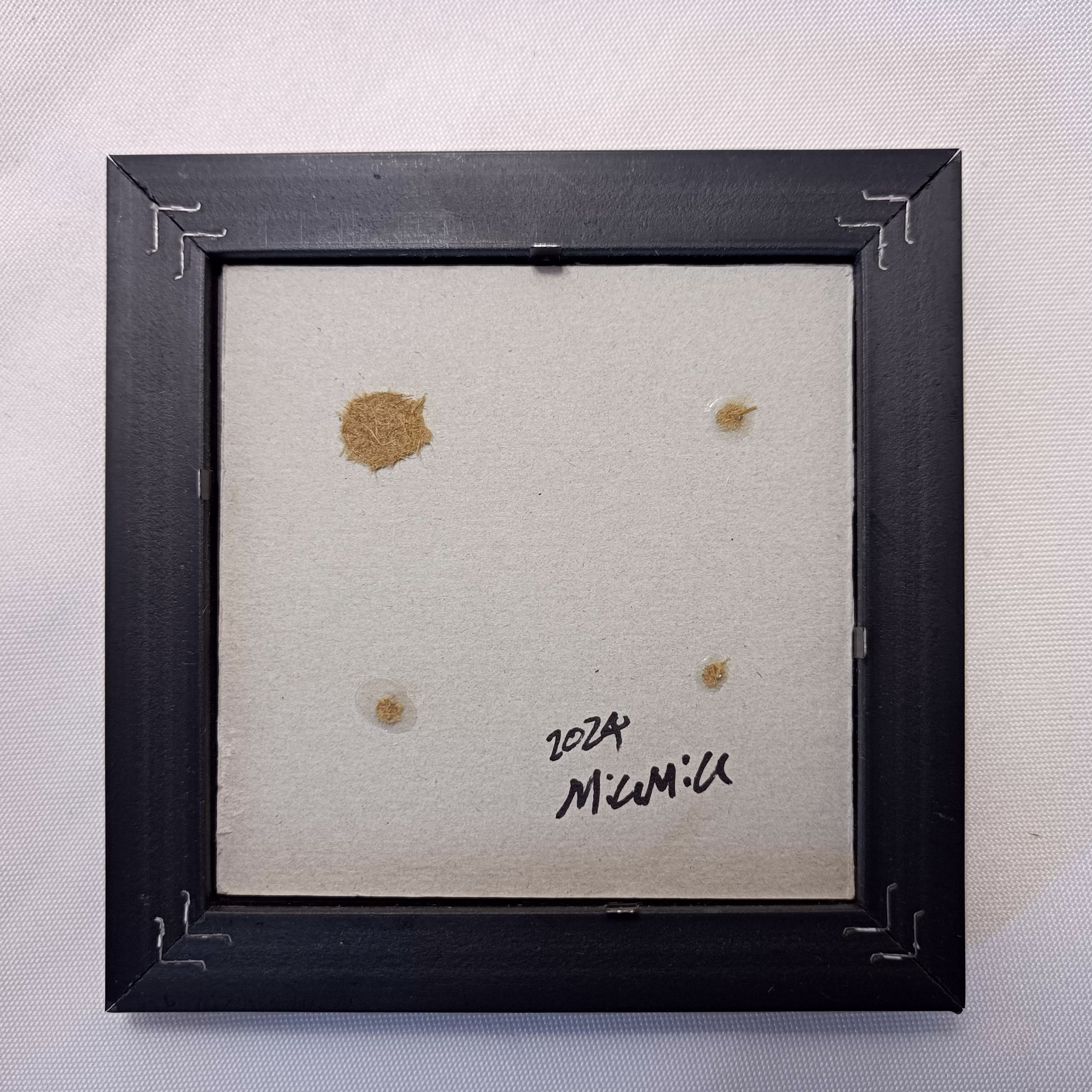 小さなフレームつきの桜/ゴールド