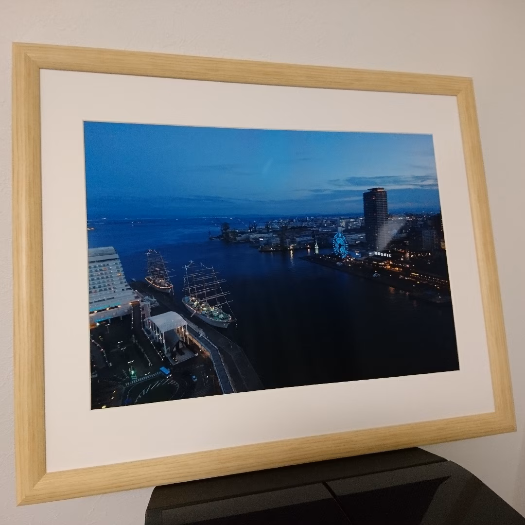 みなと神戸に咲く華 「夕夜景」 A3サイズ光沢写真 写真のみ