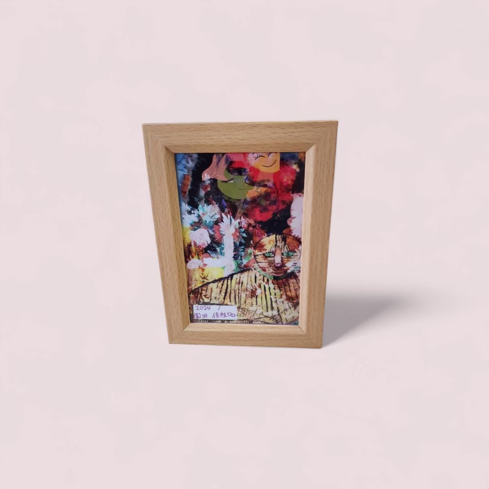 「森林で微笑むハナ」ポストカード同柄3枚セット+1プレゼント