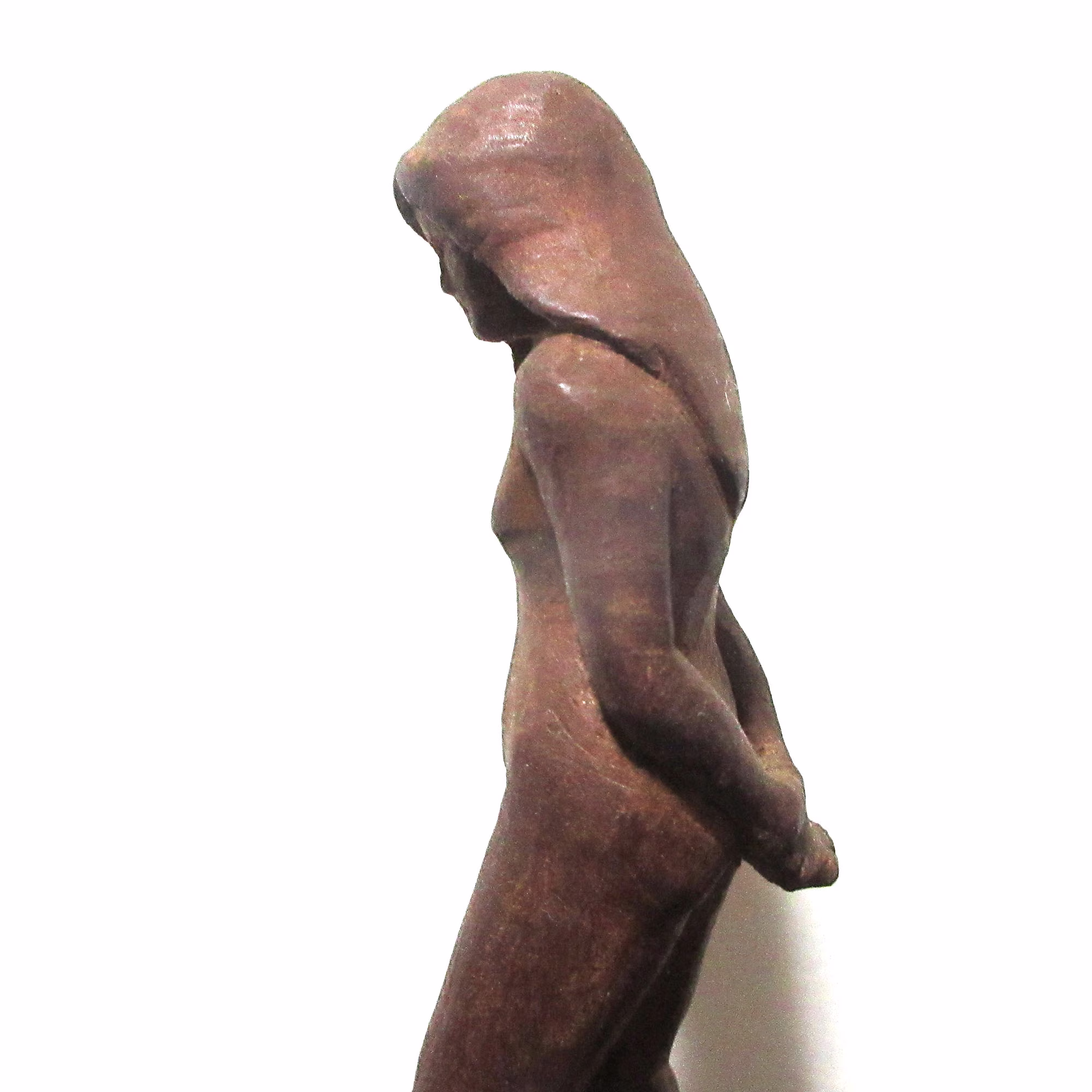 木彫少女裸体像