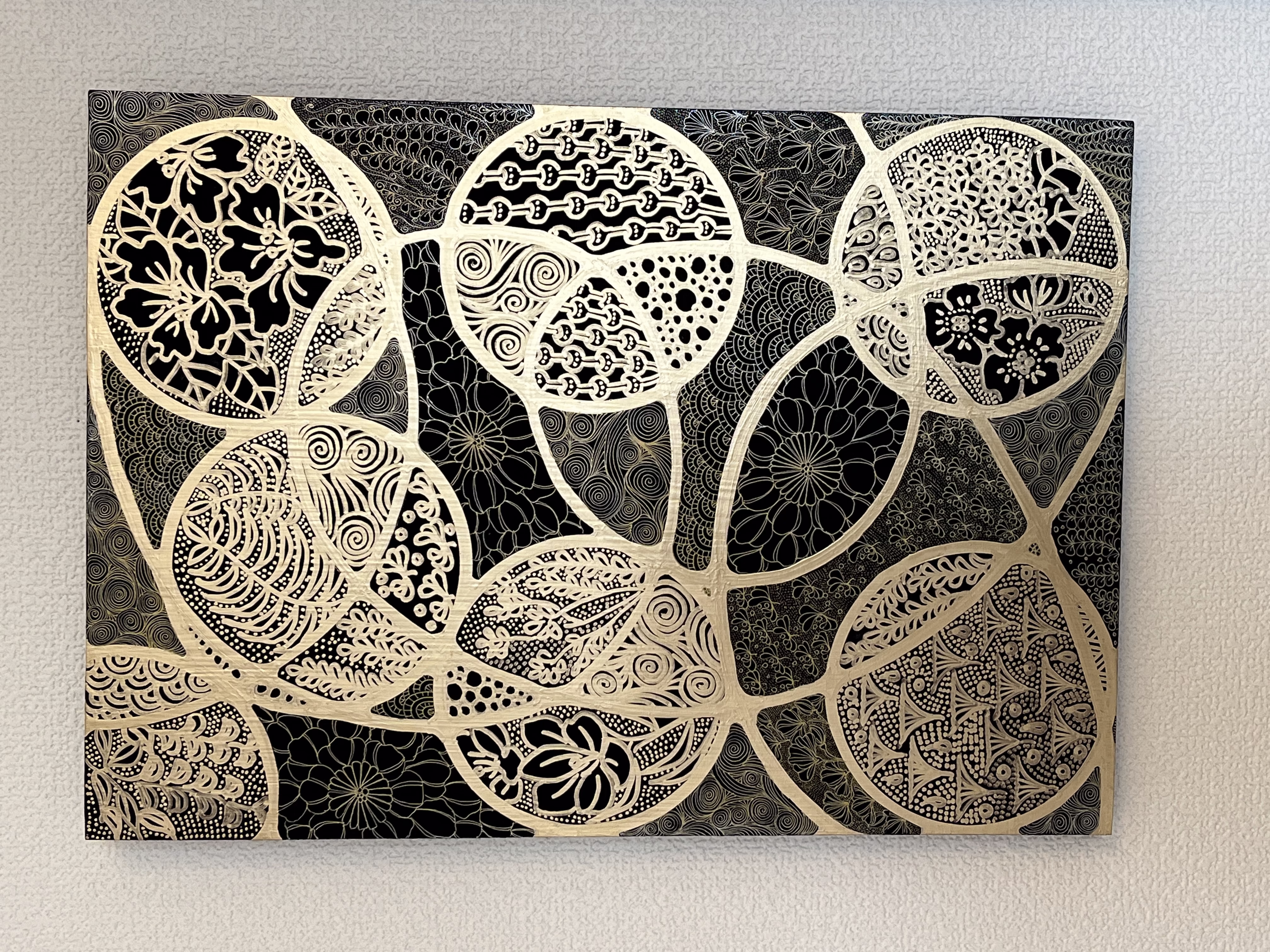 Sachikot.細密模様画のPlanetsシリーズ「華」