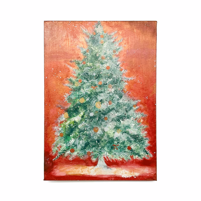 赤と金のクリスマスツリー